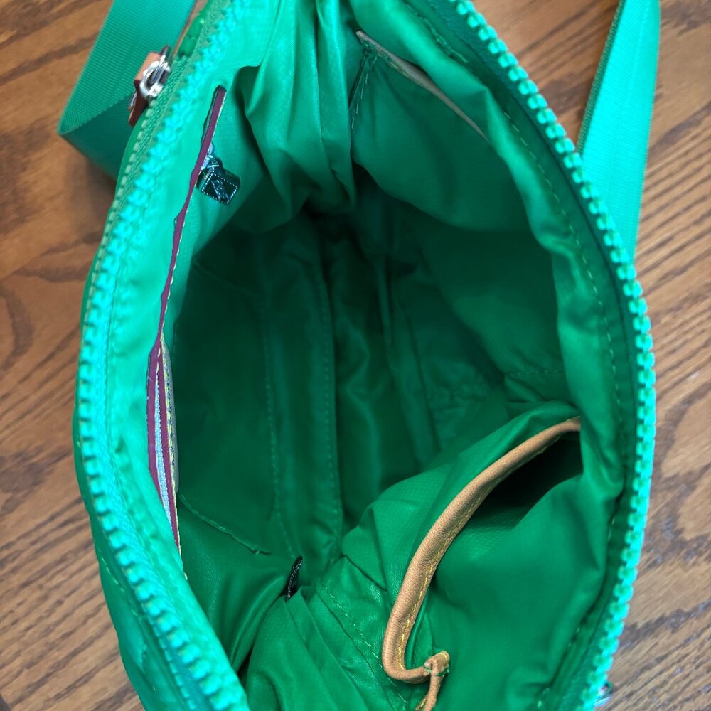 MZ Wallace Metro Flat Crossbody Kelly Green